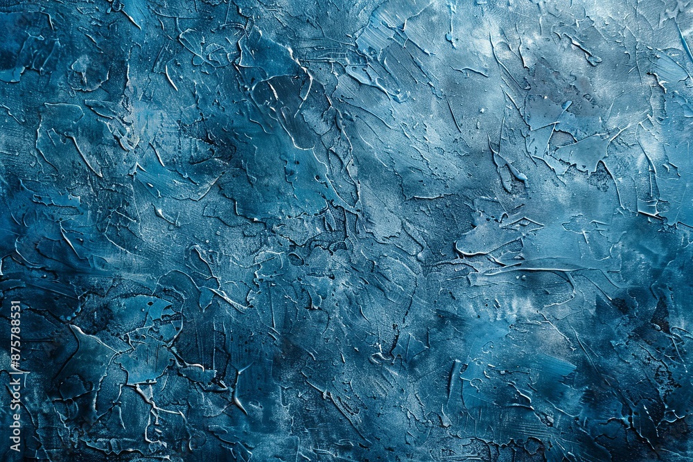 Obraz premium Blue textured concrete background created with Generative AI
