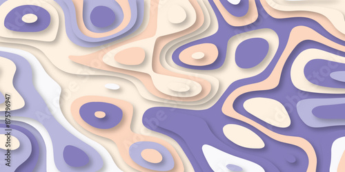 Colorful background for design, paper crop effect, volumetric application vector. Abstract colorful papercut background design.