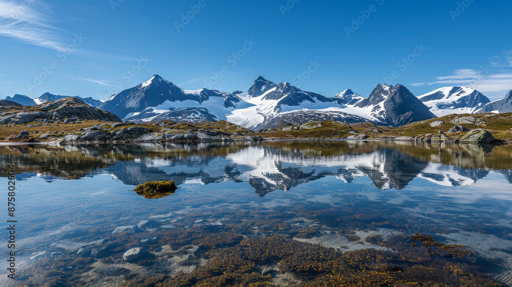Majestic Scandinavian Mountains: A National Geographic View. Generative AI Majestic Scandinavian Mountains: A National Geographic View. Generative AI