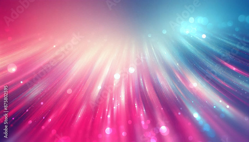 An artistic depiction of background with a blurred effect, transitioning from hot pink to icy blue, ideal for a youthful and energetic visual theme