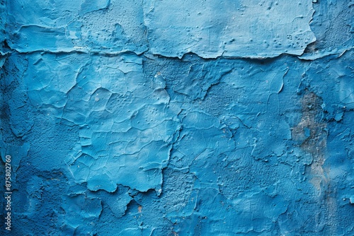 Blue textured concrete background created with Generative AI
