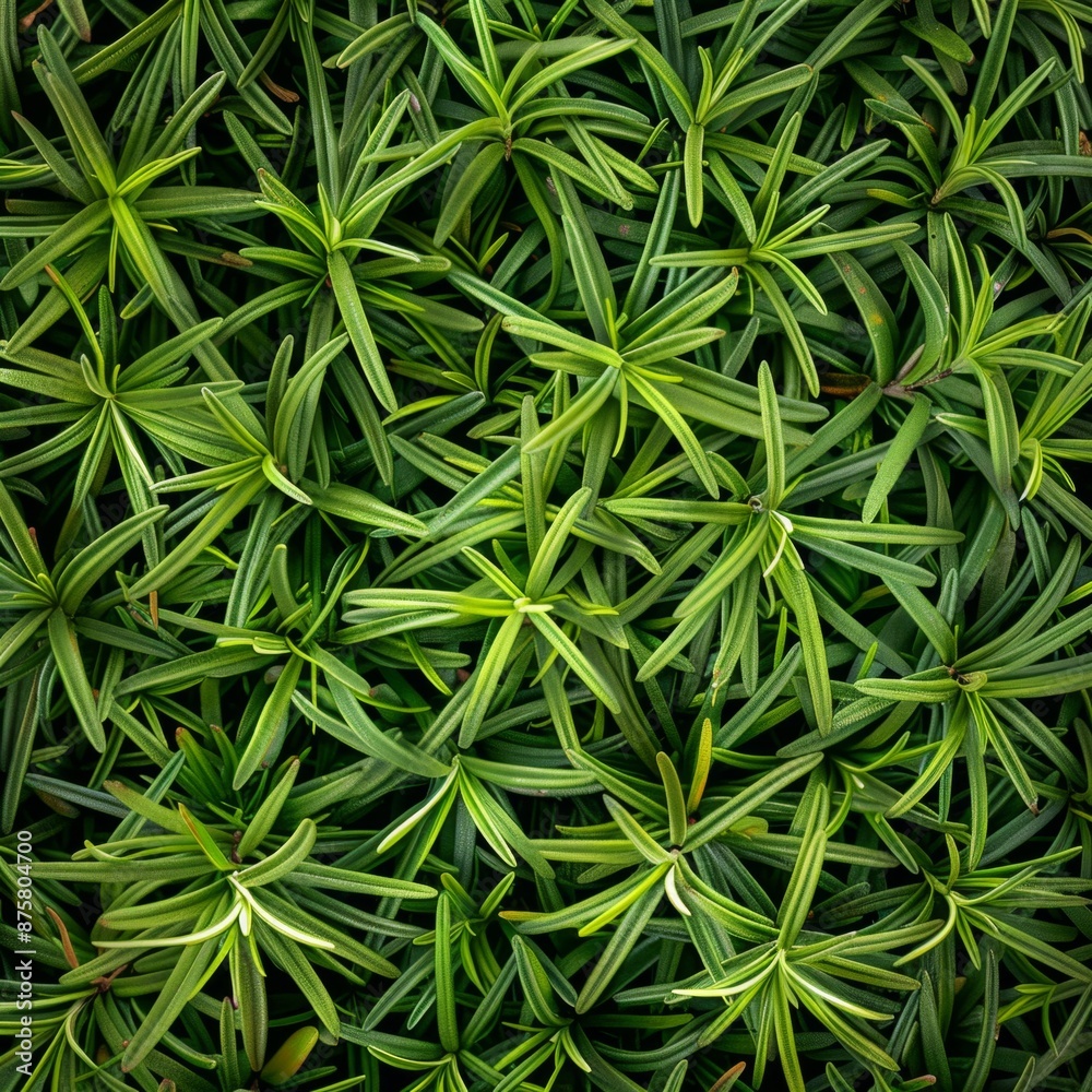 Fresh rosemary twig texture background, green rosemary sprig pattern, seasoning twigs banner Fresh rosemary twig texture background, green rosemary sprig pattern, seasoning twigs banner