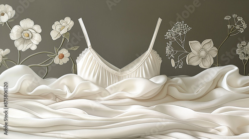 Indulge in timeless sophistication with this ivory silk camisole, featuring a V-neckline and lace-trimmed hem. The lightweight fabric drapes gracefully