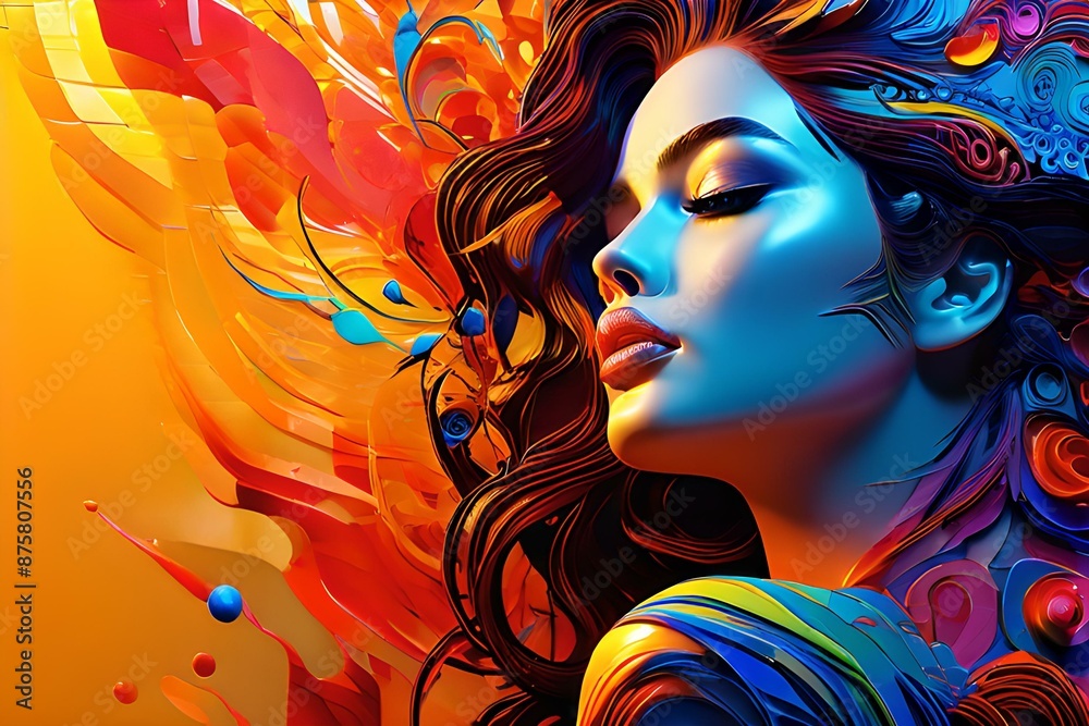 abstract portrait woman abstract portrait woman