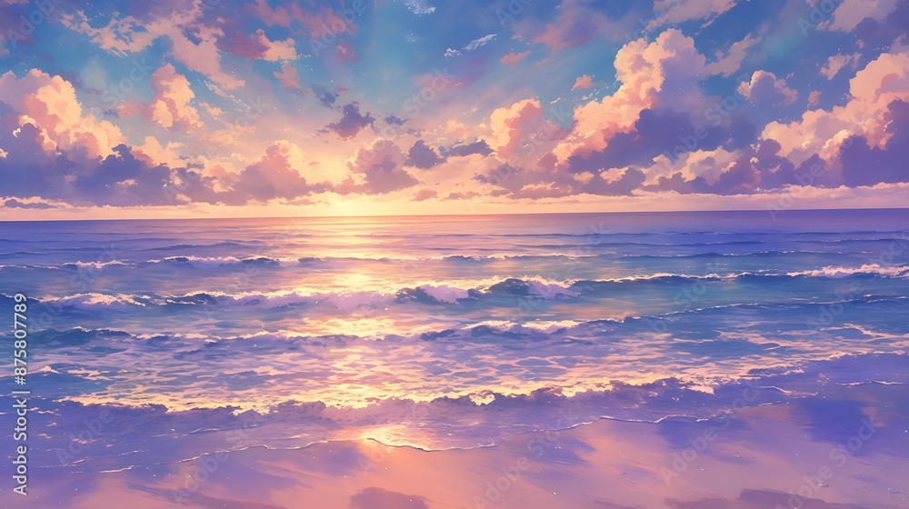 Fototapeta premium Cabin in the Woods at Sunset