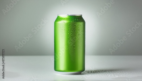 Wallpaper Mural Soda or Energy Drink Can Mockup - Blue Can Template - Aluminium Tin Drinking Can for Logo Placement - Design Template for Beverage - Beer Can Packaging with Drops and Effects Torontodigital.ca