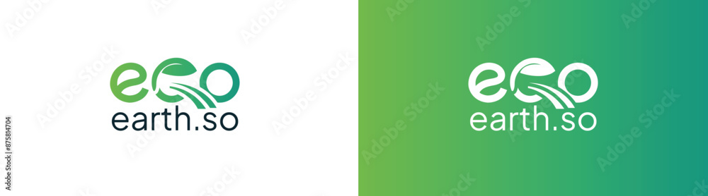 Eco green Logo template. Set of green Eco icons. Eco earth logo Eco green Logo template. Set of green Eco icons. Eco earth logo