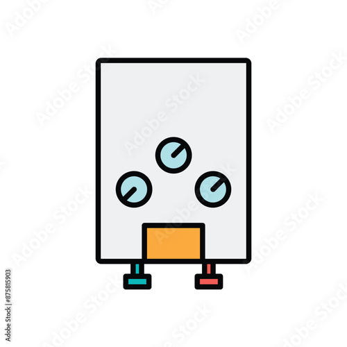 Water heater icon vector design templates simple and modern