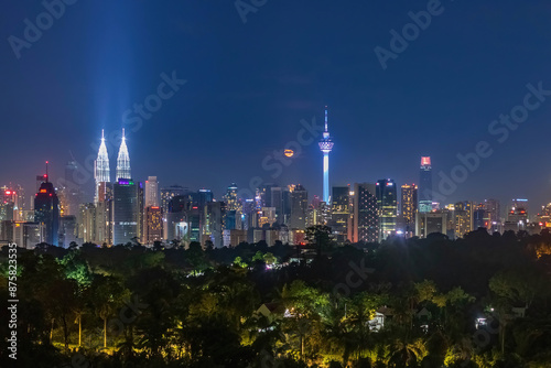 scenery in kuala lumpur city.kuala lumpur is the city in the malaysia