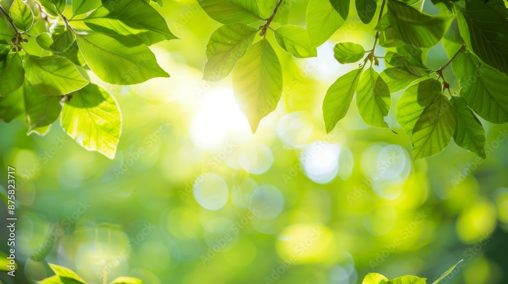 Green Leafy Background with Transparent Text Overlay Green Leafy Background with Transparent Text Overlay