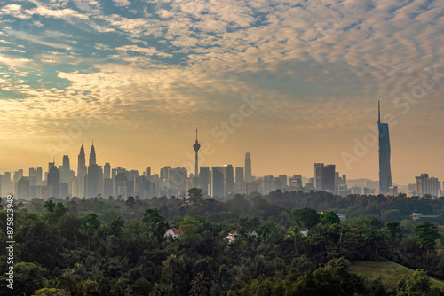 Photography scenery in kuala lumpur city