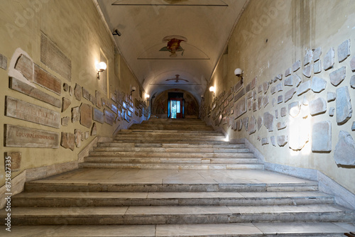 Basilica of St. Agnes Outside the Walls paleochristian church in Rome., Italy photo