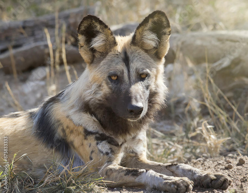 wild dog animals photo