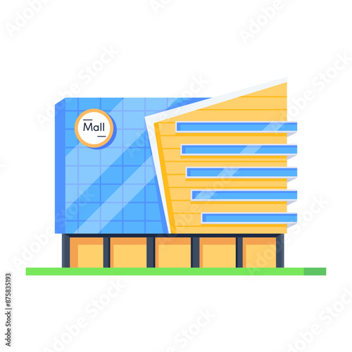 Check out this isometric icon of a mall 

