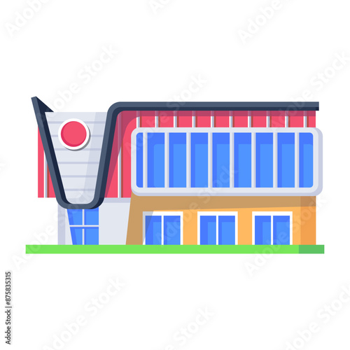mall, mart, plaza, supermarket, superstore, building, architecture, property, isometric, icon, vector

