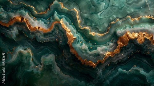 Photography elegant malachite textures, green marble with gold veins, luxury interior decor, skinali, kitchen apron