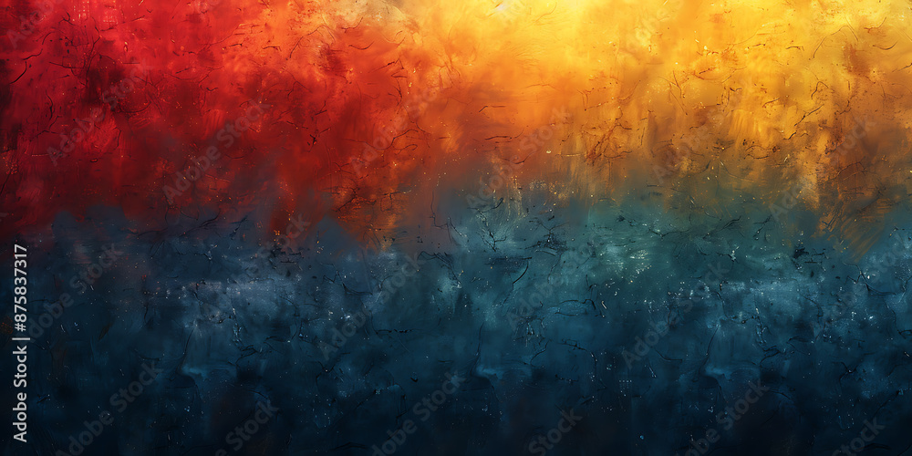 Fototapeta premium Vibrant Midjourney Abstract Canvas Art
