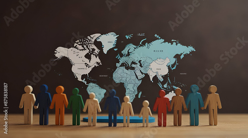 business people around the world. Genrative.ai 