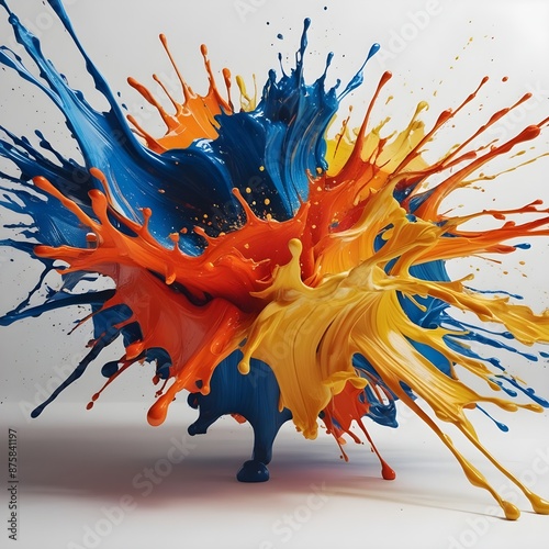 Paint Splash 8k Desktop Wallpaper Generative Ai