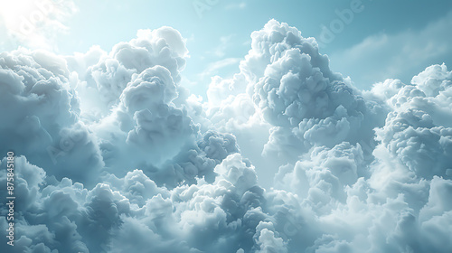Stylized Cloud Computing Abstract - Digital Illustration © Taria Technology