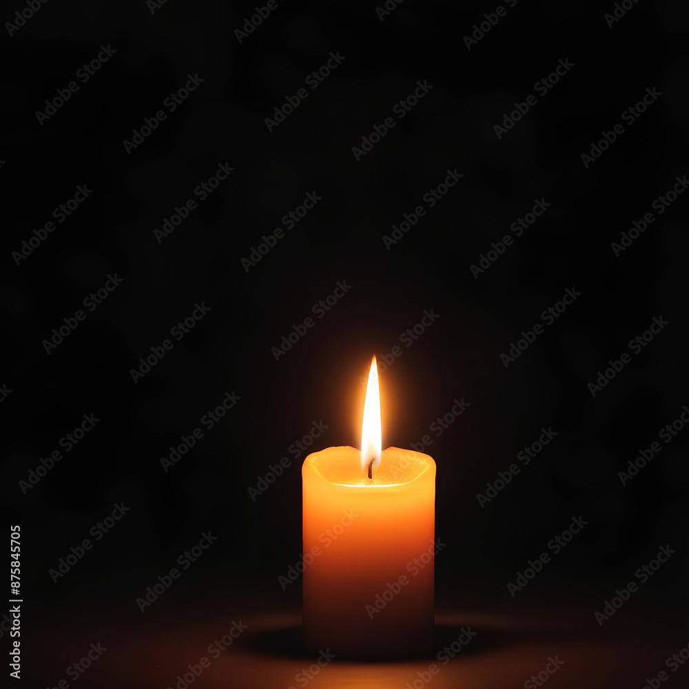 Soft light, big impact! A candle's gentle glow creates a calming and peaceful atmosphere Soft light, big impact! A candle's gentle glow creates a calming and peaceful atmosphere