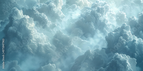 Stylized Cloud Computing Banner - Abstract Design