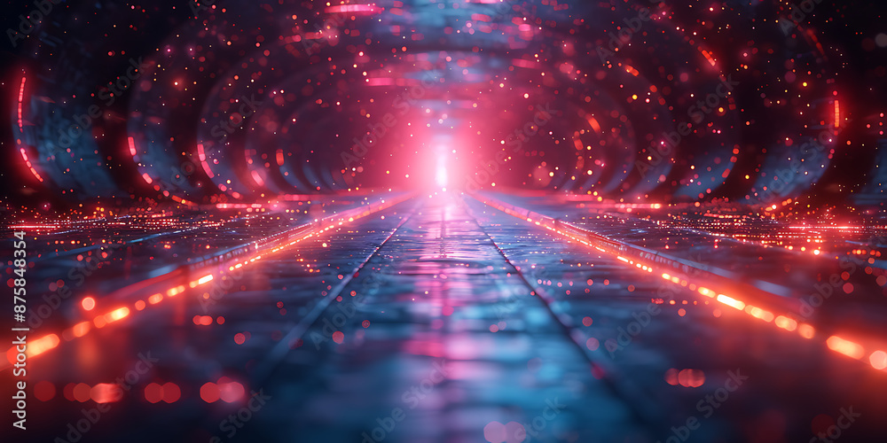 Obraz premium Realistic VR Environment: Empty Canvas & Copy Space