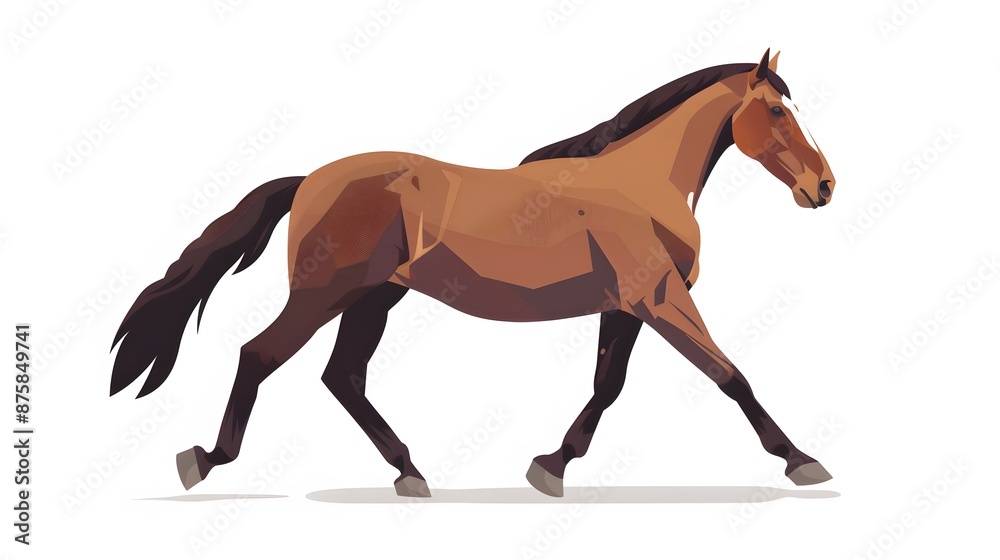 Obraz premium vector horse silhouette