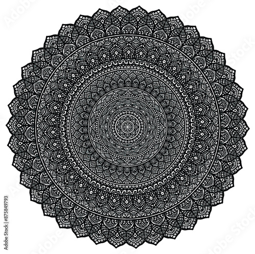 Signs and symbols. Circle pattern lotus or flower mandala art design. beauty, fashion, geometry.
