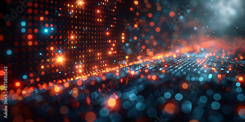 Cyber Security Sanctuary: Abstract Blue-Green Background