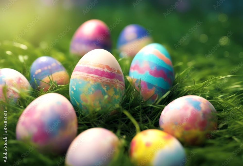 colorful happy sunday background spring easter happyeaster meadow holiday celebration grass eggs season colorful happy sunday background spring easter happyeaster meadow holiday celebration grass eggs season
