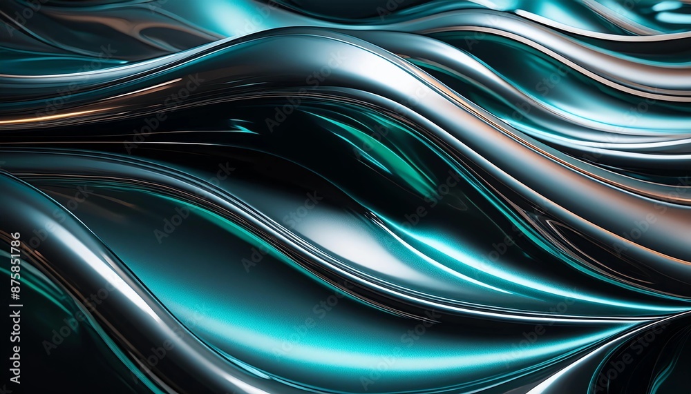 Fototapeta premium 縞、縞模様、波、流れ