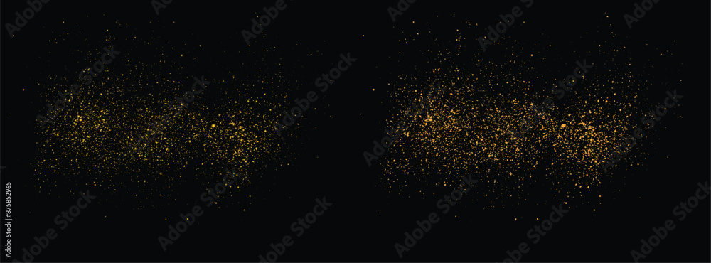 Isolated gold glitter festive celebration element Isolated gold glitter festive celebration element