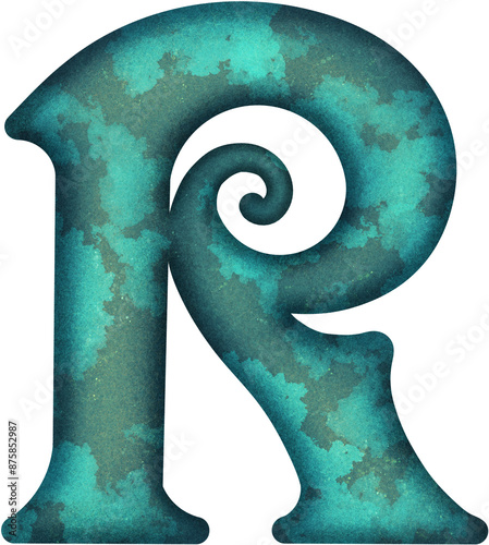 Metal alphabet letter