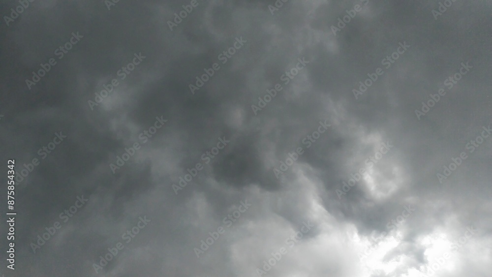 The weather is cloudy with black clouds during the day, a sign that heavy rain will fall The weather is cloudy with black clouds during the day, a sign that heavy rain will fall