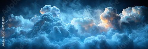 Cloud Computing Evolution: Stylized Background & Abstract Banner