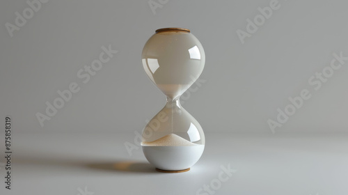 A simple and visually appealing timer that resembles an hourglass.