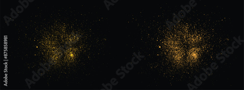 Vector gold glitter confetti celebration glamour