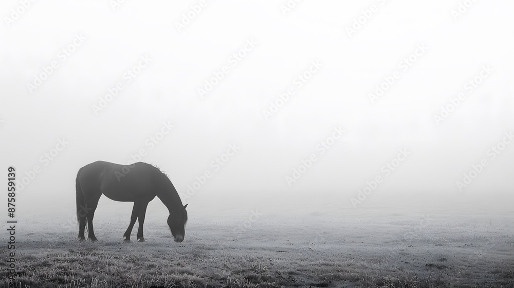 Obraz premium vector horse silhouette