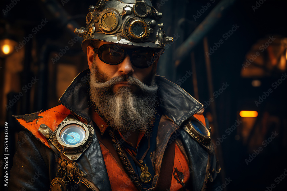 Steampunk Visionary in Fiery Forge Steampunk Visionary in Fiery Forge