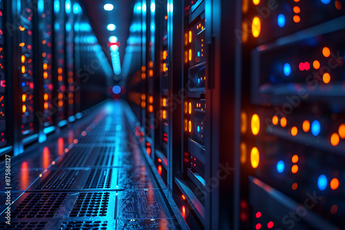 Network Infrastructure Design - Empty Space Background