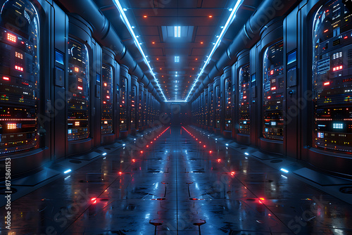 Customizable Network Infrastructure Canvas Illustration