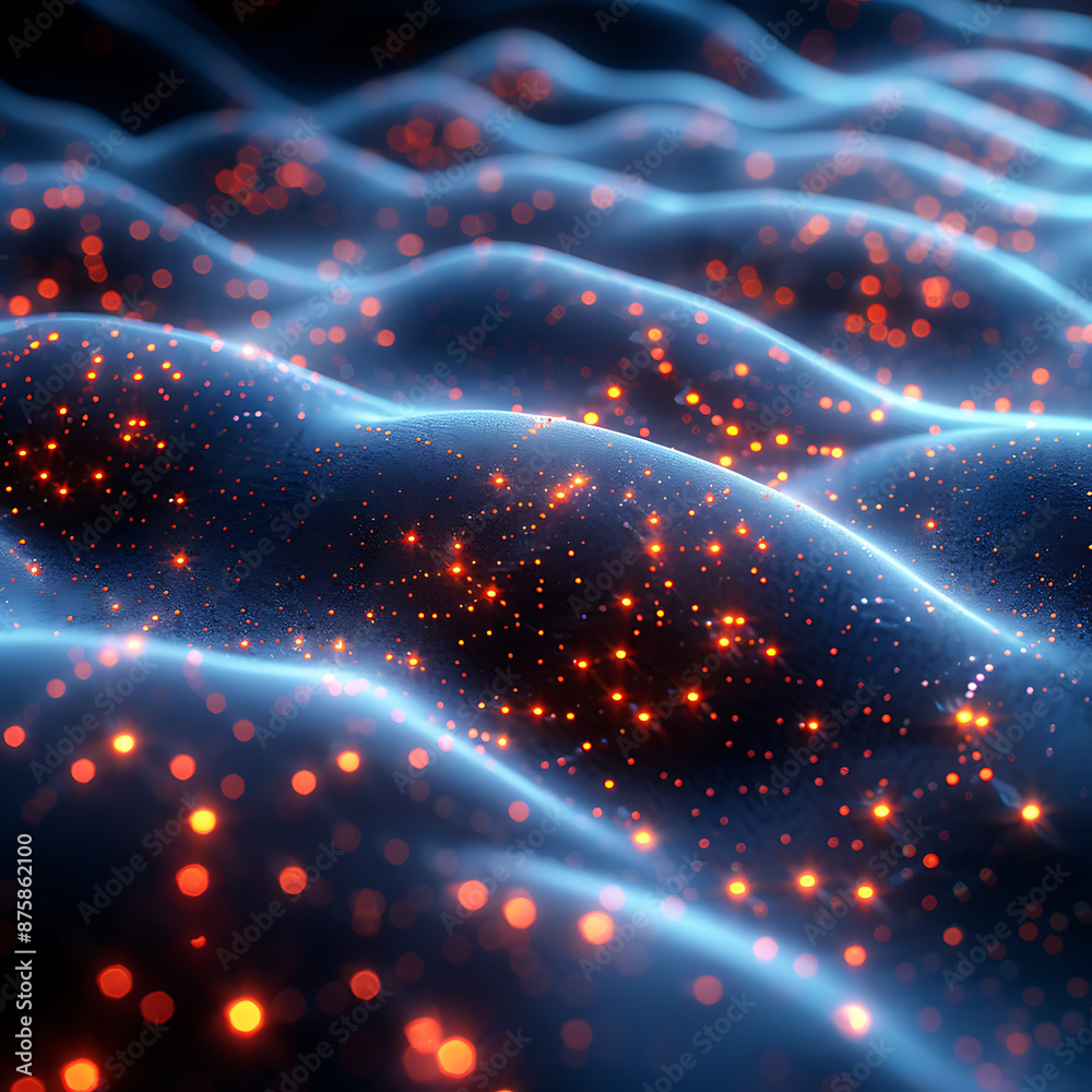 Obraz premium Algorithm Visualization - Futuristic Canvas Design