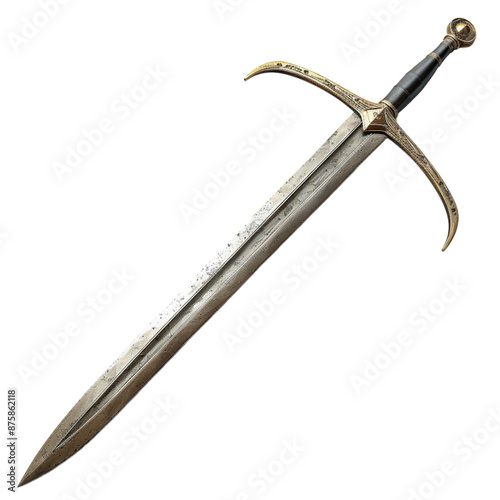 claymore sword isolated on white background genrated by AI


