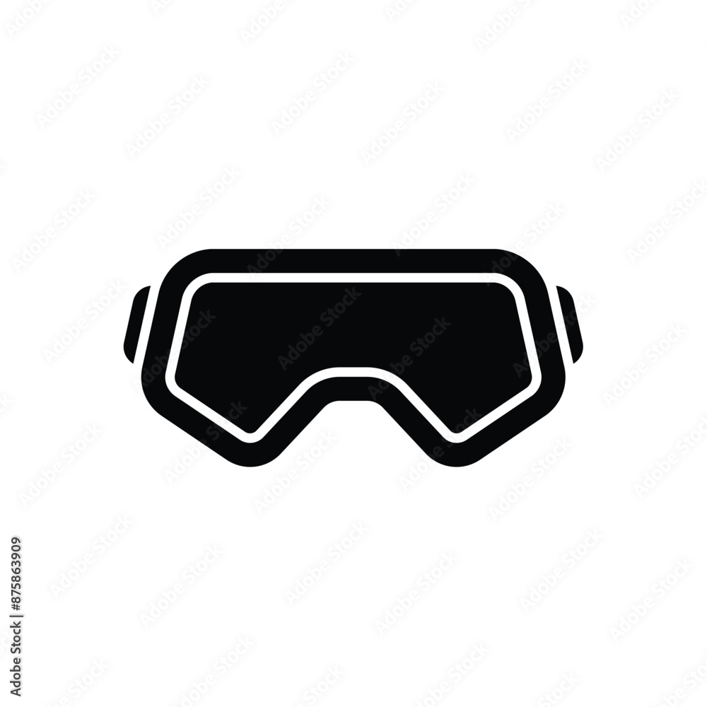 Ski Goggles vector icon Ski Goggles vector icon