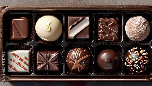 Chocolate heaven! A box overflowing with delicious chocolates is a dream come true for any chocoholic