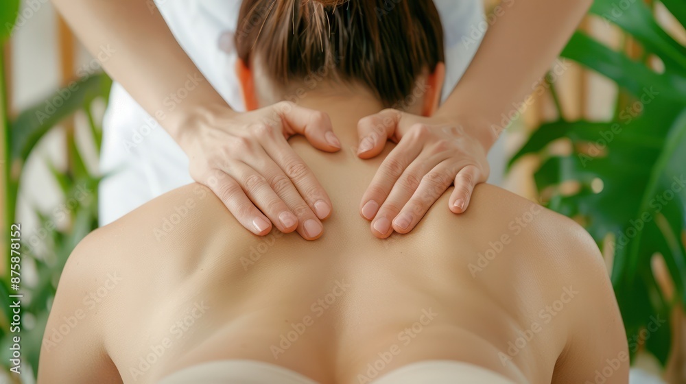 Fototapeta premium Experience Restorative Physique Therapy Gentle Touch for Healing and Pain Relief Our Skilled Therapists Provide Personalized Sessions Tailored to Your Needs, Promoting Deep Relaxation and Improved