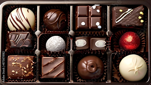 Chocolate heaven! A box overflowing with delicious chocolates is a dream come true for any chocoholic