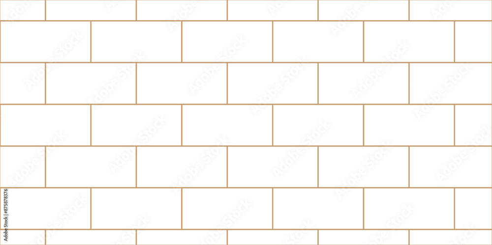 Naklejka premium White brick wall background. architecture construction stone block brick wallpaper. seamless building cement concrete wall grunge background. 
