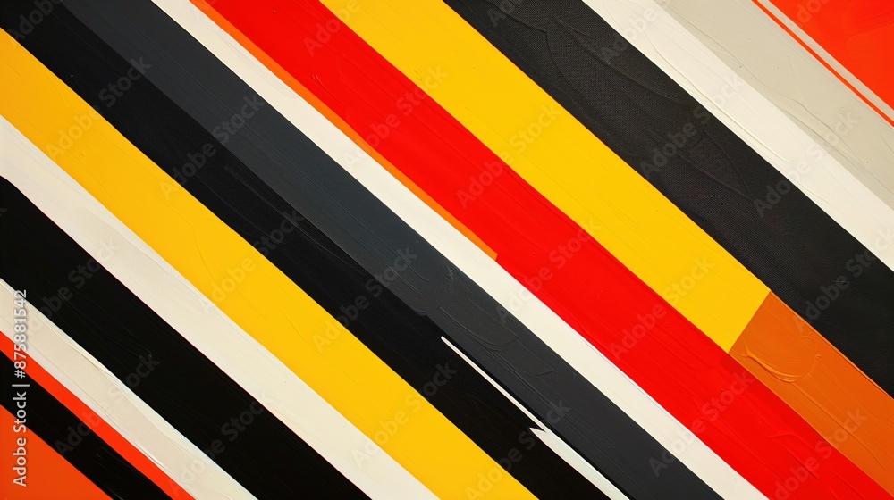 Striking Geometric Pattern with Bold Diagonal Stripes in Vivid Contrast Colors Striking Geometric Pattern with Bold Diagonal Stripes in Vivid Contrast Colors